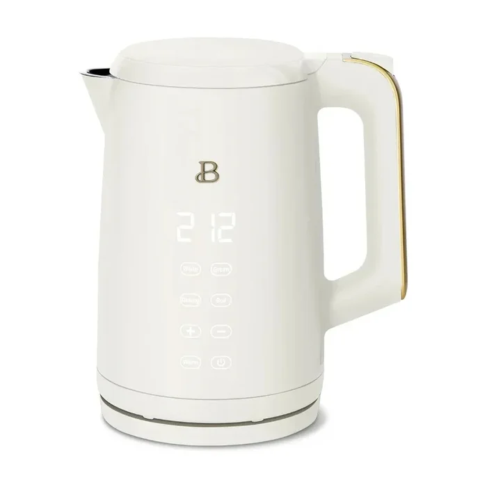 1.7-Liter Electric Kettle 1500 W with One-Touch Activation, White Icing by Drew Barrymore