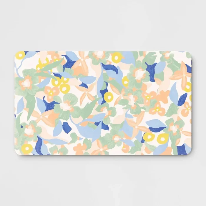 1’8″x2’10” Rectangle Floral Rug – ™