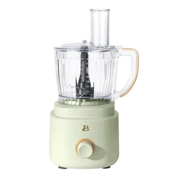 10-Cup Food Processor with Accessories, Sage Green by Drew Barrymore