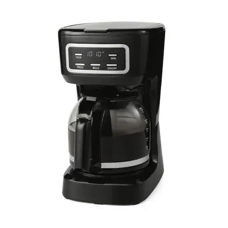 12-Cup Programmable Coffee Maker – Black