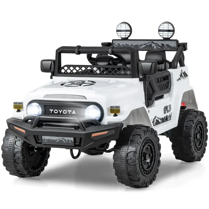 12V 7Ah Licensed Toyota FJ Cruiser Electric Car With Remote Control-White