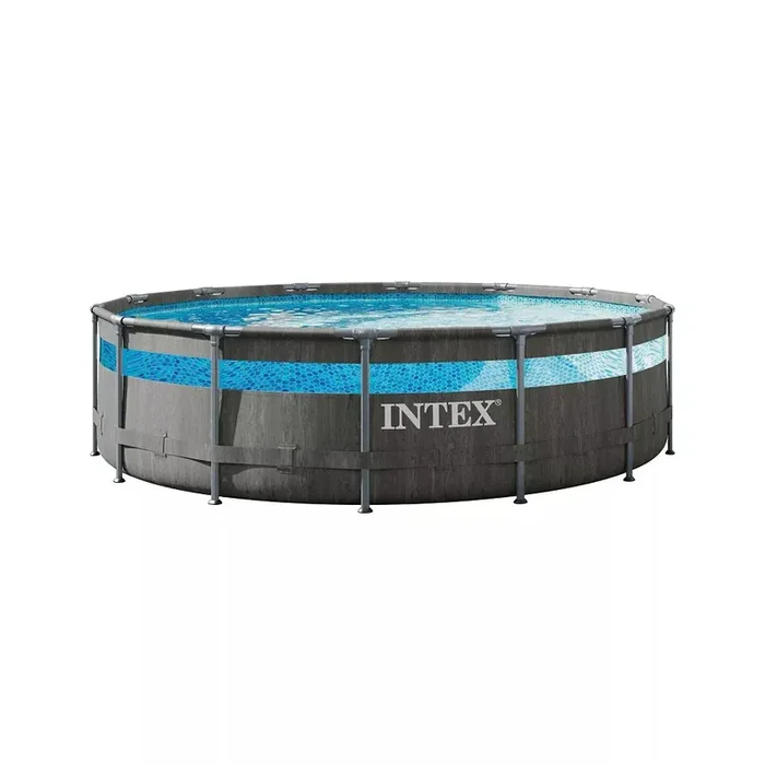 14′ x 42″ Clearview Prism Frame Above Ground Pool – Graywood Print