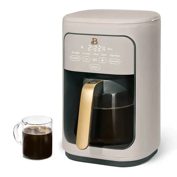 14-Cup Programmable Drip Coffee Maker – Porcini Taupe