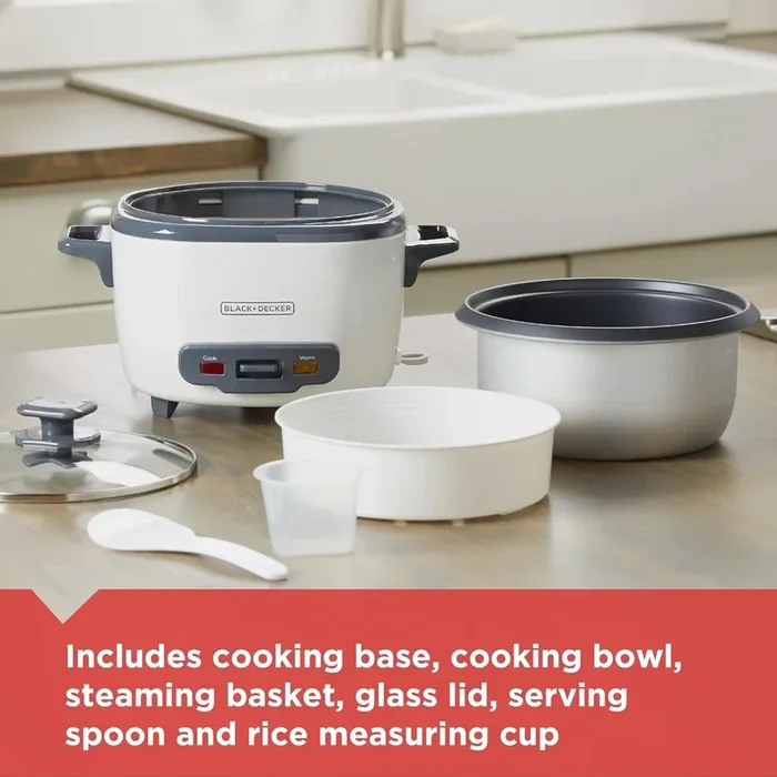 14-Cup Rice Cooker – White