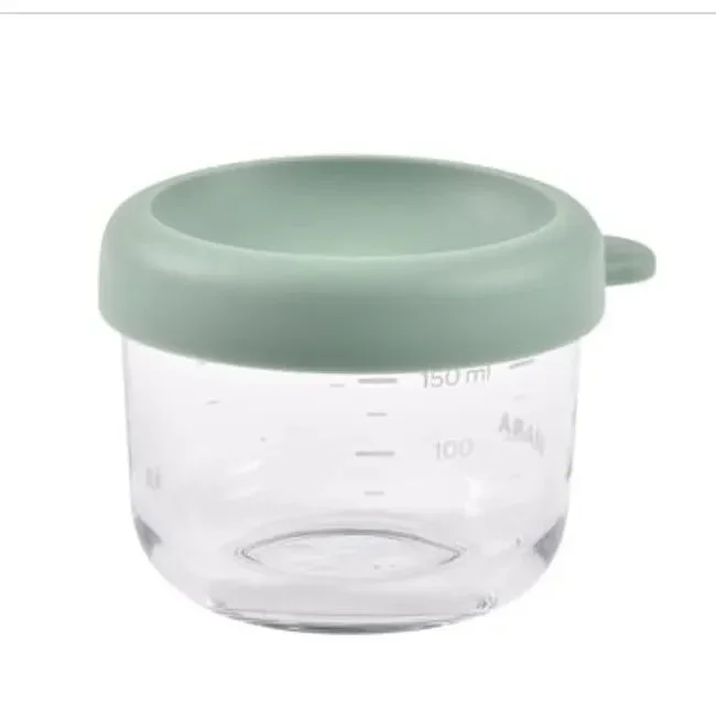 150ml Sage Green Glass Portion Container