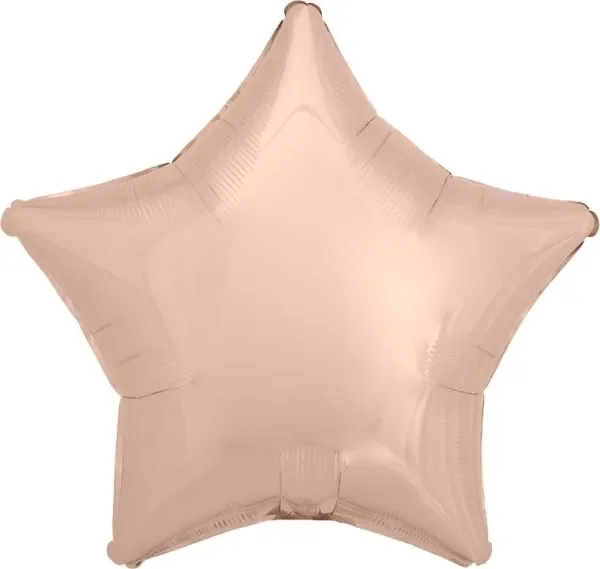17 ” Rose Metallic Star Balloon for Parties, Unicorn Birthdays & Celebrations