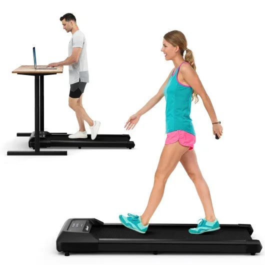 2.25 HP Walking Pad With LED Display and Remote Control-Black