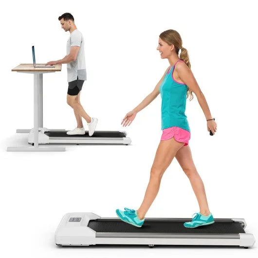 2.25 HP Walking Pad With LED Display and Remote Control-White