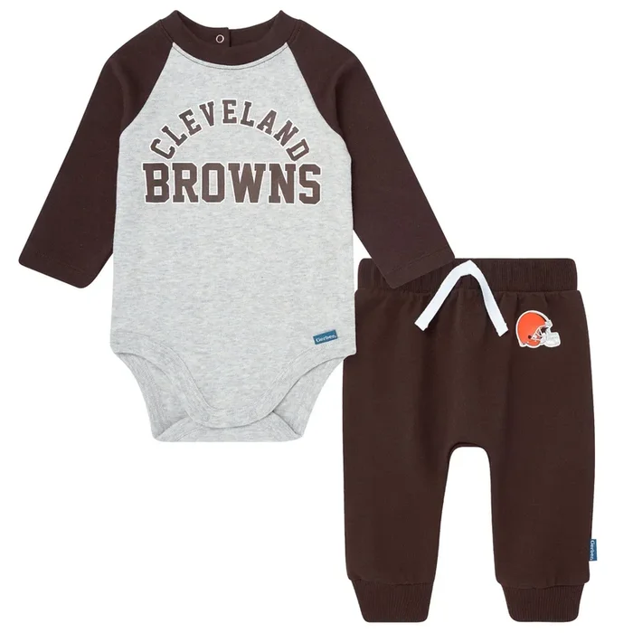 2-Piece Baby Cleveland Browns Bodysuit and Jogger Set