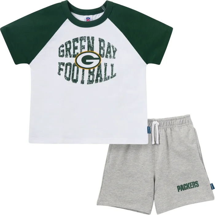 2-Piece Infant & Toddler Boys Green Bay Packers T-Shirt and Shorts Set