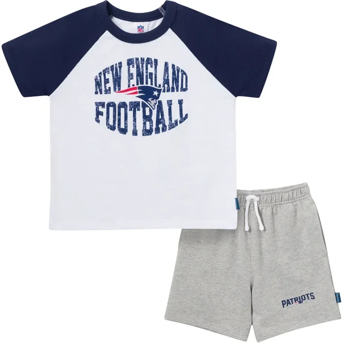 2-Piece Infant & Toddler Boys New England Patriots T-Shirt and Shorts Set