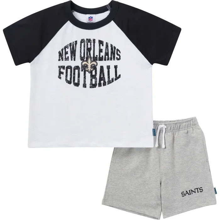 2-Piece Infant & Toddler Boys New Orleans Saints T-Shirt and Shorts Set