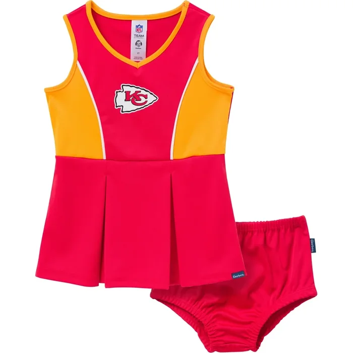2-Piece Infant & Toddler Girls Kansas City Chiefs Cheer Dress Set