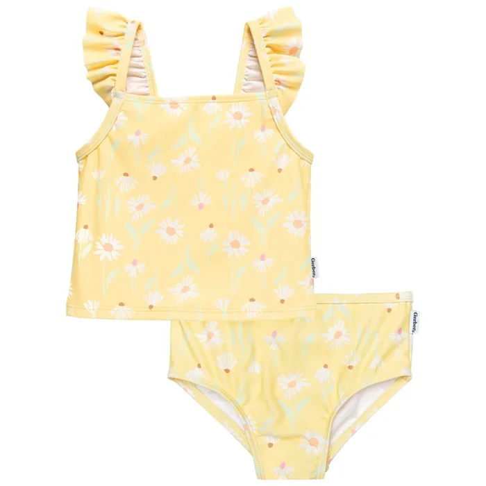 2-Piece Toddler Girls UPF 50+ Daisies Swimsuit Set