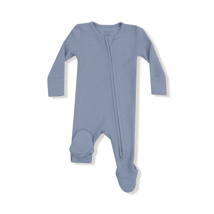 2-Way Zipper Footie | Blue Blizzard