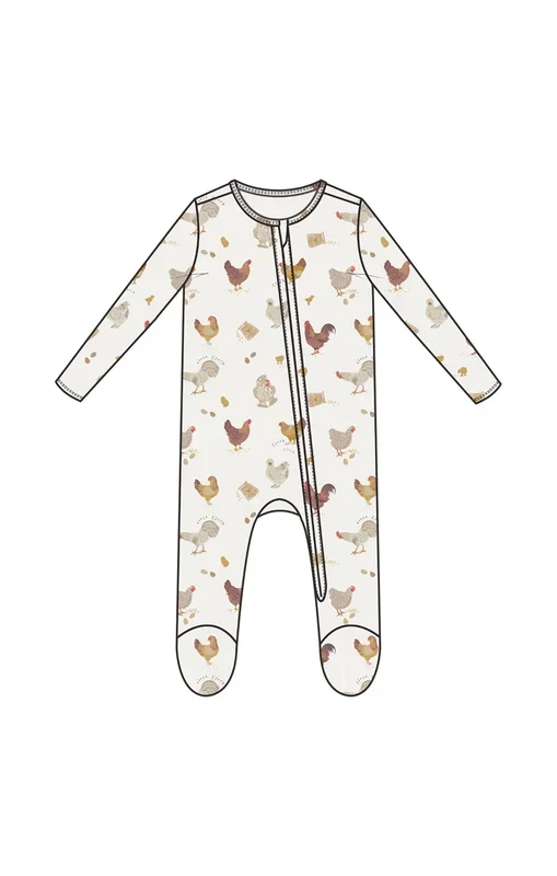 2-Way Zipper Footie | Collector Chickens