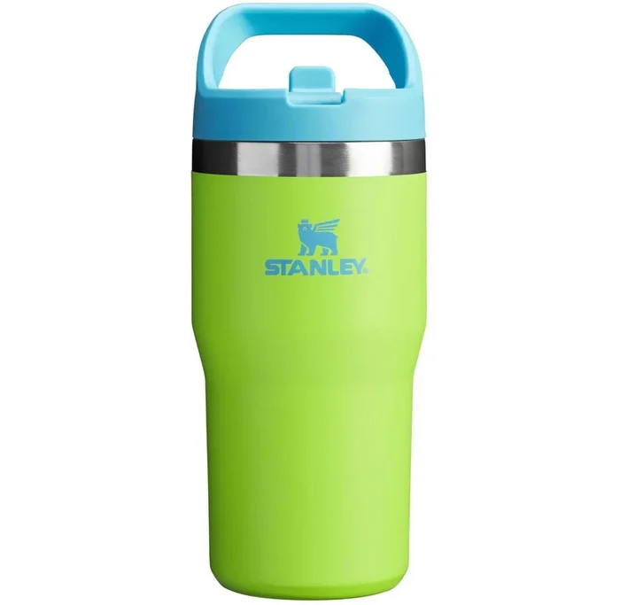 20 oz Stainless Steel Ice Flow Go Flip Straw Tumbler Bright Lime