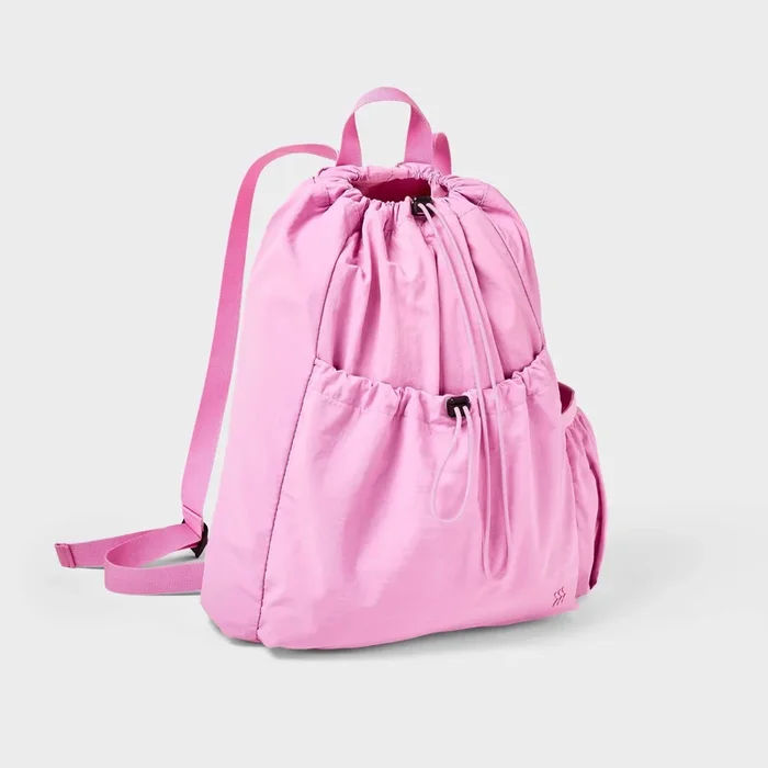 20L Cinch Backpack – Pink