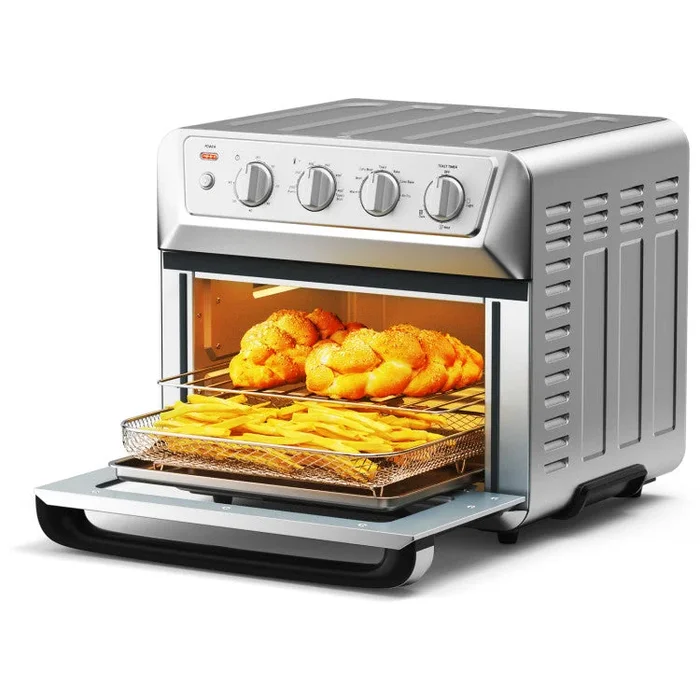 21.5 Quart 1800W Air Fryer Toaster Countertop Convection Oven With Recipe