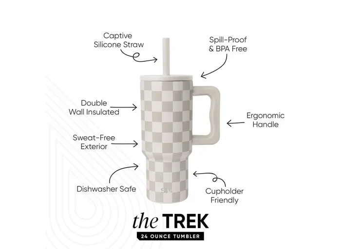 24oz Straw Tumbler – Cream