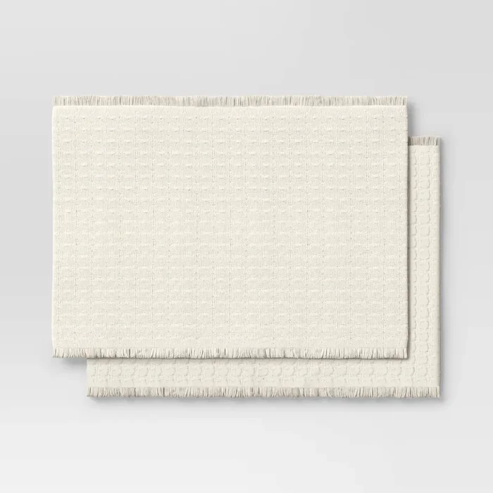 2pk Textured Solid Placemat – Threshold™