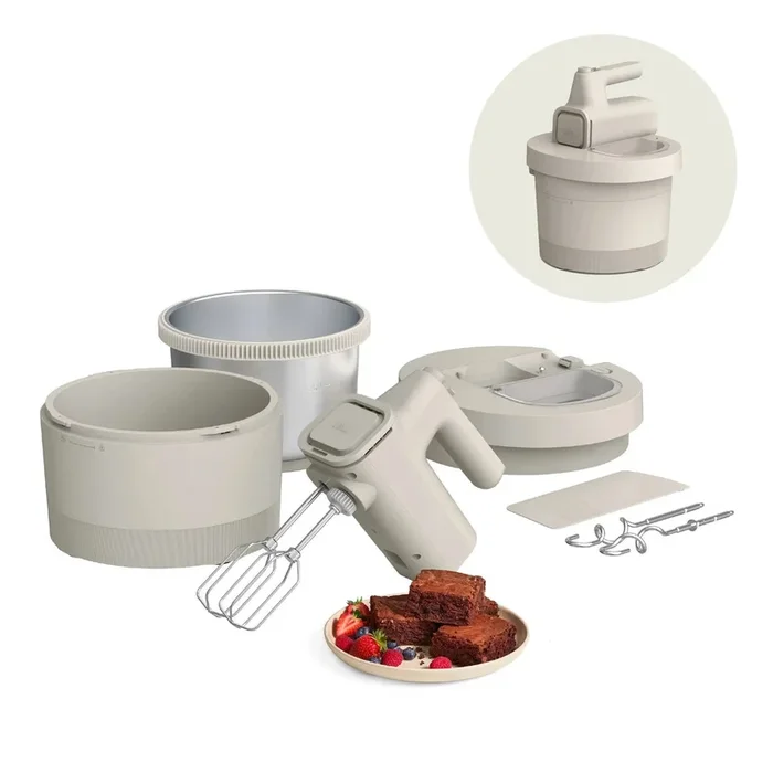 3.5Qt Hand and Stand Mixer – Oatmilk Color
