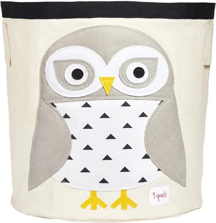 3 Sprouts Storage Bin – Snowy Owl