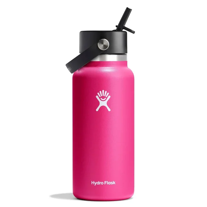 32oz Wide Mouth Flex Straw Water Bottle – Zinnia