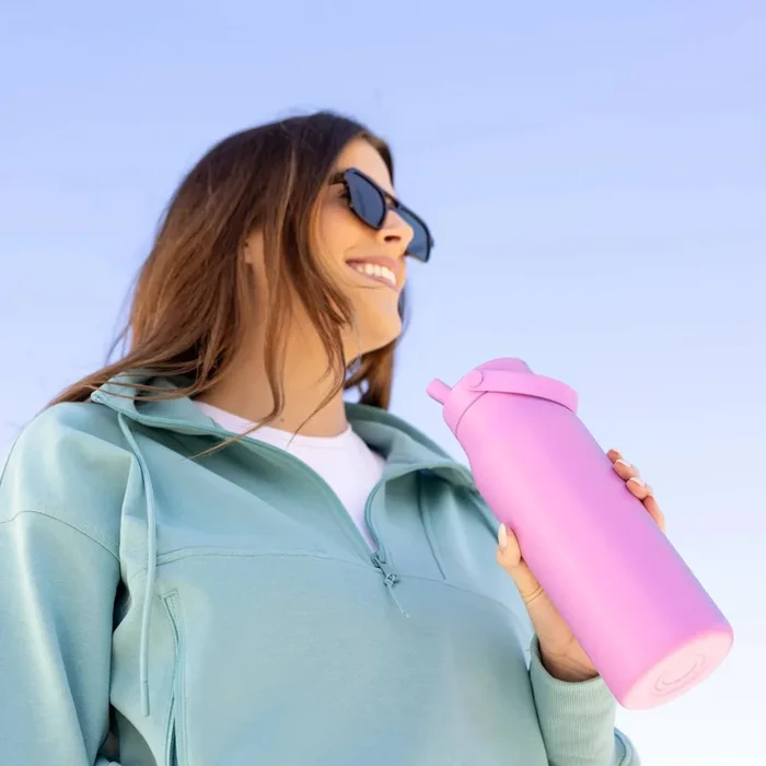 34oz Mesa Lily Water Bottle Light Purple