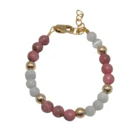 3RHODO WITH GLITTER BRACELET