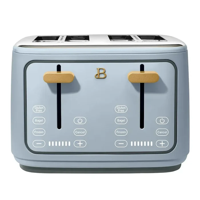 4-Slice Toaster with Touch-Activated Display, Cornflower Blue by Drew Barrymore (See Description)