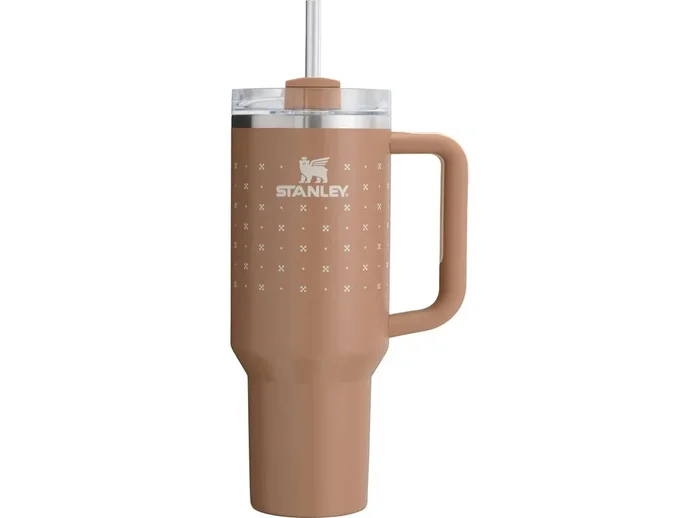 40 oz Stainless Steel H2.0 FlowState Quencher Tumbler- Deep Clay Orange