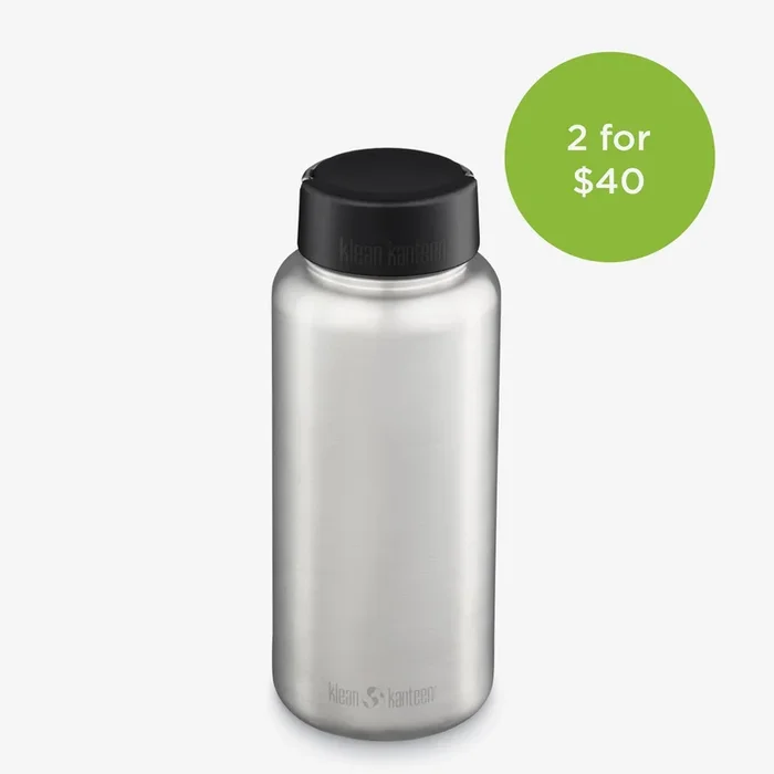 40 oz Wide Water Bottle with Loop Cap