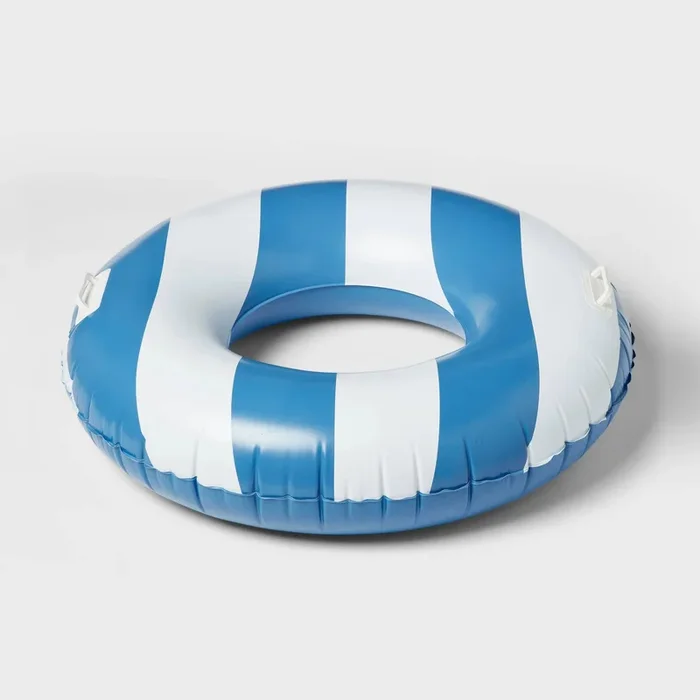 42” Pool Tube with Handle – Blue/White