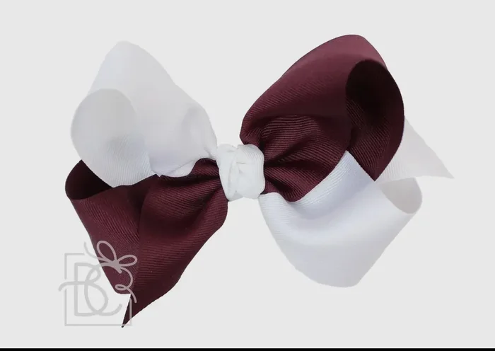 5.5 crisscross game day burgundy maroon + white