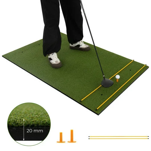 5 X 3 Ft Artificial Turf Grass Practice Mat for Indoors and Outdoors-20mm