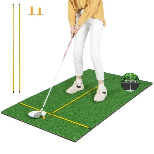 5 X 3 Ft Artificial Turf Grass Practice Mat for Indoors and Outdoors-27mm