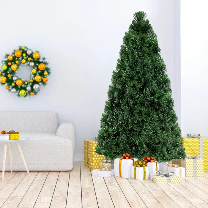 6′ Fiber Optic Artificial PVC Christmas Tree-6 Ft
