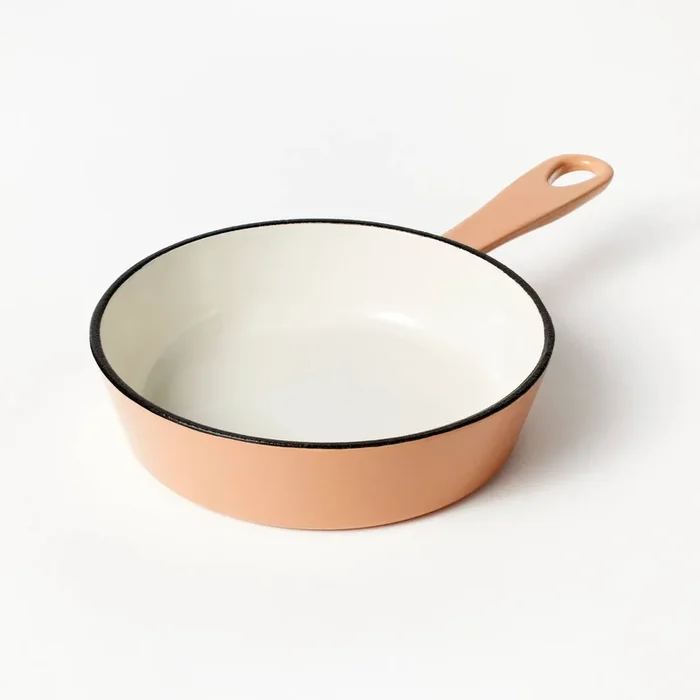 6 Inch Enameled Cast Iron Skillet – Orange