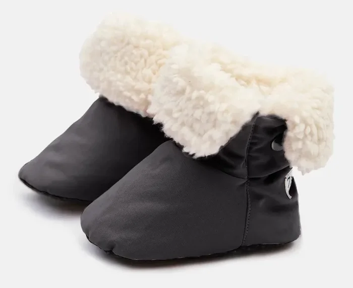 7 A.M. Enfant Baby Booties – Benji – Smokey, 12-24M