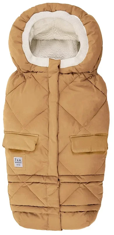 7 A.M. Enfant Blanket 212 Evolution Footmuff – Cognac Quilted