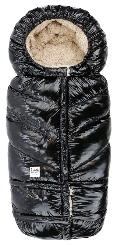 7 A.M. Enfant Blanket 212 Evolution Polar Footmuff – Black Polar