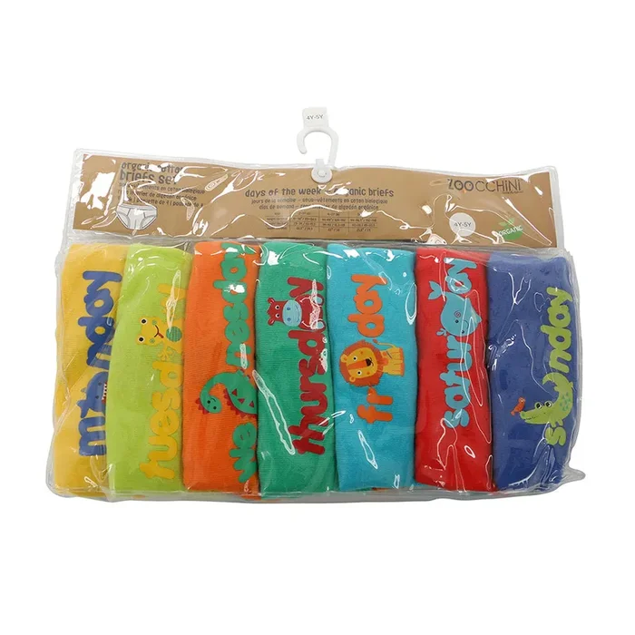 7 Piece Organic Briefs – Days Of The Week