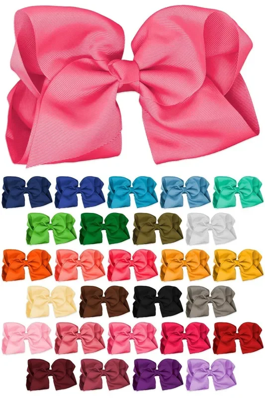 8 ” Solid Color Bows