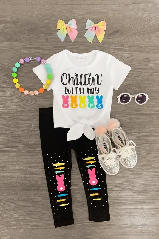 “Chillin’ With My Peeps ” Legging Set