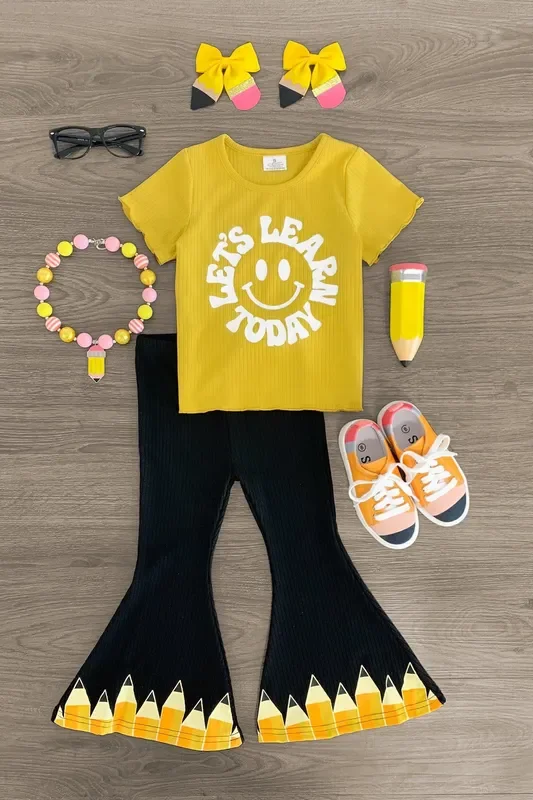 “Let’s Learn Today ” Pencil Bell Bottom Set