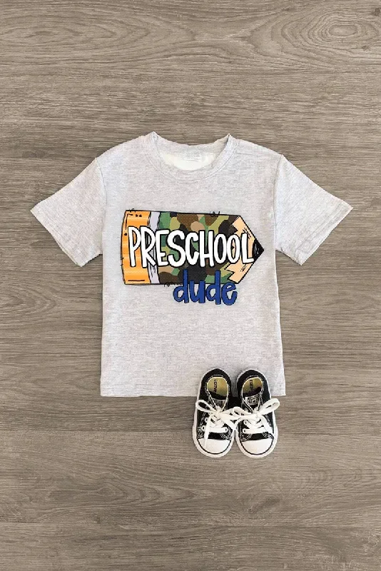 “Preschool – 5th Grade Dude ” Camo Pencil Top