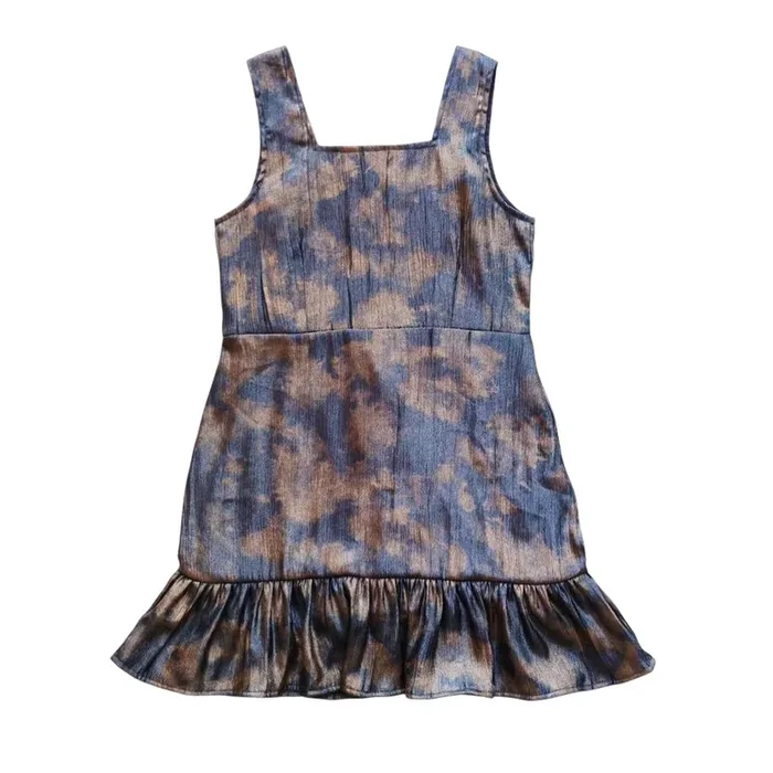 Aa Navy Gold Dress