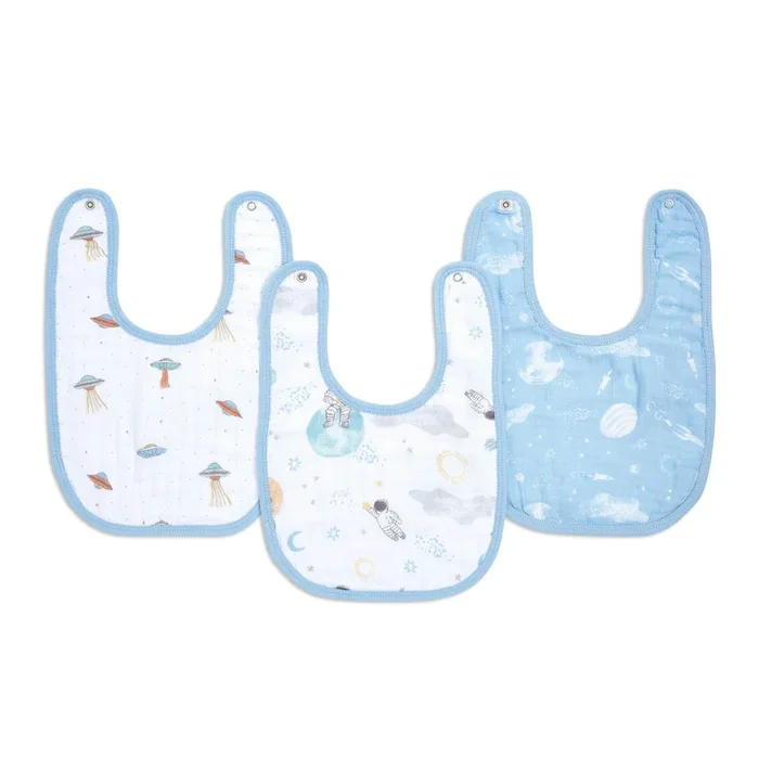 Aden & Anais 3-Pack Classic Snap Bibs – Space Explorers