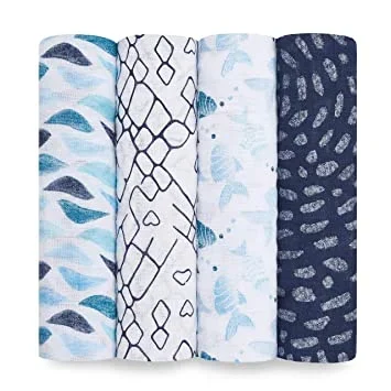 Aden and Anais 4-Pack Classic Swaddles – Gone Fishing
